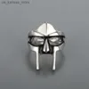 حلقات الكتلة القوطية الهيب هوب MF Doomsday Mask Ring Mens Gladiator Punk Style المصرية فرعون رجال رنين عتيقة الحفلات الحفلات 240408