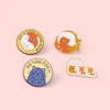 Cat Pets Club Emamel Pins милые животные сумки бруш -окуря