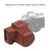 Tassen Vintage PU lederen camerabeveiliging Beschermende cameratas met riemvervanging voor Fujifilm XT200