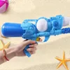 Wapenspeelgoed lente en zomer buitenspel water draagbare handmatige pull-type water pistool schiet speelgoed kinderen vakantie cadeau waterpistool speelgoed 240408