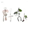 Keychains Bear Wing Headphone Téléphone Charme STACHES CLÉS CLÉS PRENDANTS PENDANT