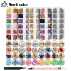 Blade goudfolies prachtige nagels glitter aluminium vlokken fluorescentie verschillende vormen nail art pailletten manicure nageldecoratie set