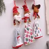 Plaques décoratives Pentures de Noël Pendants serviette suspendue porte-bagages support pour salle de bain Santa Claus Elk Rag Decorations Home Kitchen