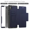 Couverture intelligente à modélisation en cuir magnétique pour Samsung Galaxy Tab A9 8,7 pouces 2023 Auto Awake Sleep Full Full Body Protective Tablet Cases avec support