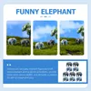 Décorations de jardin 10 PCS DÉCORS CARIÉS SIMULATION ÉLEPHANT MINI FIGURINES TOUELL