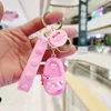 Keychains mini Babouche Keychain fofo Fun Hole Shoes Sapatos -chave Corrente anel Backpack Backpack Charm Acessórios Mulheres Girls Presente Presente