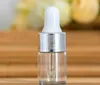 Storage Bottles Clear Dropper 1ml 2ml 3ml Mini Glass Bottle Essential Oil Display Vial Small Serum Perfume Brown Sample Container SN276