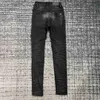 Jeans Casual skinny jeans Mens Designers Jean Black DENIM Pants quilt Ripped Straight knee Pants Angry Ram Hip hop Street Pant