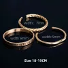 Armreifen 3pcs/Set Roman Nummer 316L Einfacher klassischer klassischer Edelstahl Armband Brüge Bangles Typ C Twisted Bankle Men Schmuck Schmuck