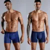 4pcs Set Men Boxer Shorts boxers souples pour hommes Panties Mensine Mâle Coton Sexy Underwear BoxersHORTS FAMILLE CALECON 240407