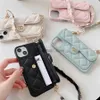 iPhone 14pro 14plus 14promax 13 12 Pro Promax Luxury C Phones Wrist Strap Strap Crossbody Phonecase G-5 Q240408の携帯電話ケースデザイナーケース