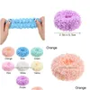 Accessoires de cheveux Colorf Lumineux Pimes Femmes Filles Girls Pony Solder Headwear Scrunchies Elastic Drop Livrot DH546