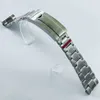 20mm Width 904L Solid Stainless Steel Watch Band Brushed Polished Oyster Jubilee Bracelet Folding Buckle Glide Lock Clasp 240320