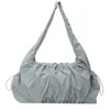 Hobo Kore tarzı oxford omuz çantaları kadınlar için büyük kapasiteli kumaş gündelik kotlar katı basit naylon paketler taze dişi satchels