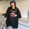 Kvinnors T-skjortor Kvinnor Spring Summer One Piece Top Pullover Loose Soft Fahsion T-shirt All-Match Outdoor Printing