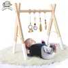 1Set Baby Fitness frame palestra sospensione mobile decorazione nati accessori per attività di legno giocattoli 240408