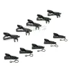 Accessori clip black metal Lavalier Lavaliere Microfono auricolare per il morsetto per Sennheiser Shure AudioTechnica Microfone 6,5 mm 7,5 mm