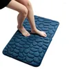 Tapis de bain salle de bain de salle de bain non glissante à eau absorbante de toilettes absorbant