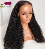 New Eur Us hot black orange synthetic lace wig African lady half hand implanted long hairpiece top quality wavy hair curly Long wigs