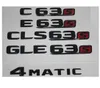 Gloss Black Trunk Fender Letters Number Emblem Emblems Badges for Mercedes Benz C63 C63s E63 E63s CLS63 GLE63 GLS63 AMG S 4MATIC1011944