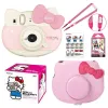 Camera Fujifilm Instax Mini 8 Kitty Limited Edition Instant Camera med 10 Sheets Kitty Film Stickers Strap Box Set Photo Camera Bag