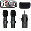 Microphones JOCEEY 3 in 1 Mini Microphone Wireless Lavalier Microphones for iPhone Android and CameraMicrophone for tablet PC with Noise 2449