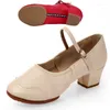 Dansschoenen voor vrouw meisjes dames latin ballroom moderne salsa oefening dansen gesloten teen vierkant zacht rubber zool