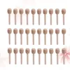 Spoons 30pcs Honey Bar Stick Stir Wooden Dippers Mini Long Spoon Jar 8cm For