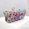 Torby wieczorowe Rhinestone Kobiety luksusowe sprzęgło wieczorowa torba moda ślub kryształowy diamentowy telefon kieszeń torebka kobieta portfel bankietowy PartyHandbag