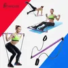 Bandes de résistance Yoga Pilates Stick Bodybuilding CrossFit Gym Rubber Tube Elastic Fitness Equipment Exercice