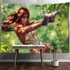 Tapisseries Forest Beauty Illustration Tapestry mur suspendu art mystérieux hippie tapiz esthétique décor de salle de maison