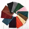 Scarves Shiny Glitter Elastic Solid Color Hijabs Wrap Head Scarf Muslim Turban Bonnet For Women Inner Hat Turbantes Caps