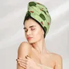 Serviette microfibre filles salle de bain séchage absorbant cheveux pastèque de pastèque de douche magique casqueur turban wrap