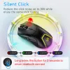Przypadki Orzerhome Bezprzewodowe myszy Bluetooth Mysody 2,4 GHz Kolorowe myszy RGB 4000dpi Myse Myse