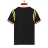 Hot Fashion High Quality Polo Classic Polo English G Cotton Coton Sleeve 2024 Designer Brand T tennis d'été T-shirt Men 3 Colors Lettres Stripe G318