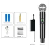 Mikrofone Neue Wireless Microfon Professional UHF aufnehmen Karaoke Handheld -Kanal Lithiumbatterie für die Stage Church Party School