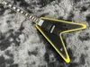 غيتار كهربائي صيني جديد طراز Flying v Chrome Hardware Mahogany Body and Neck 6 Strings