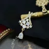 Stud -oorbellen luxueus 925 Sterling zilveren kubieke zirkonia rok voor vrouwen zoete mode prachtige sieradenfeestjes geschenken