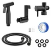 Conjunto de pulverizador de bidê de mão handheld Kit de aço inoxidável Torneira manual para chuveiro de banheiro Auto -limpeza 240325