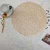 Table Mats PVC Hollow Insulation Pad Bowl For Dining Luxury Waterproof Washable Heat Resistant Placemat Home Decor