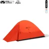 Tents and Shelters Mobi Garden Outdoor Camping 1-2 People Tent Ultra Light 20D Silica Gel Aluminum Rod Windproof Rain Proof Tent Light Riding L48