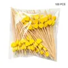 Couverts jetables matériaux légumes de muffin salade fruit 100pcs cocktails coeur coeur de dents en forme de jeu de fourcheau de fourchette de fourchette