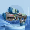 Gun Toys Fully Automatic Continuous Firing Water Gun with Light and Large Capacity Children Summer Outdoor Swimming Pool Water Toy 240408