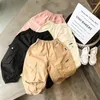 Broek voor broek Kleding jongens broek 2024 zomer modieuze kinderen driedimensionale pocket overalls lente dun casual