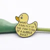 Cute Duck Enamel Pin Womens Brooch Lapel Pins for Backpacks Briefcase Decorative Badges Jewelry Accessories Gifts for Kids