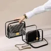 収納ボックスダストバッグクローゼット用の透明な財布オーガナイザーPVC透明な化粧品バッグジッパーメイク。