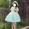 Повседневные платья летние сладкое лолита в стиле принцесса платье женщины милый бак