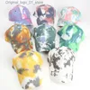 Ball Caps Hat Mens Sports Womens Baseball Cappello da sole Protezione da sole Tracca colorata Baseball Cappello Punk Hip Hop Performance Street Dance Sun Hat Q240408