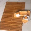 Les tapis de bain ajoutent une touche d'élégance à la salle de bain le tapis de bambou moso à la main adapté à plusieurs occasions non glissantes