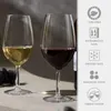 MICHLEY Büyük Boyutlu Köklü Şarap Cam Seti 6215 Oz Tritan Plastik Beyaz Cam Dev Cam Eşleştir